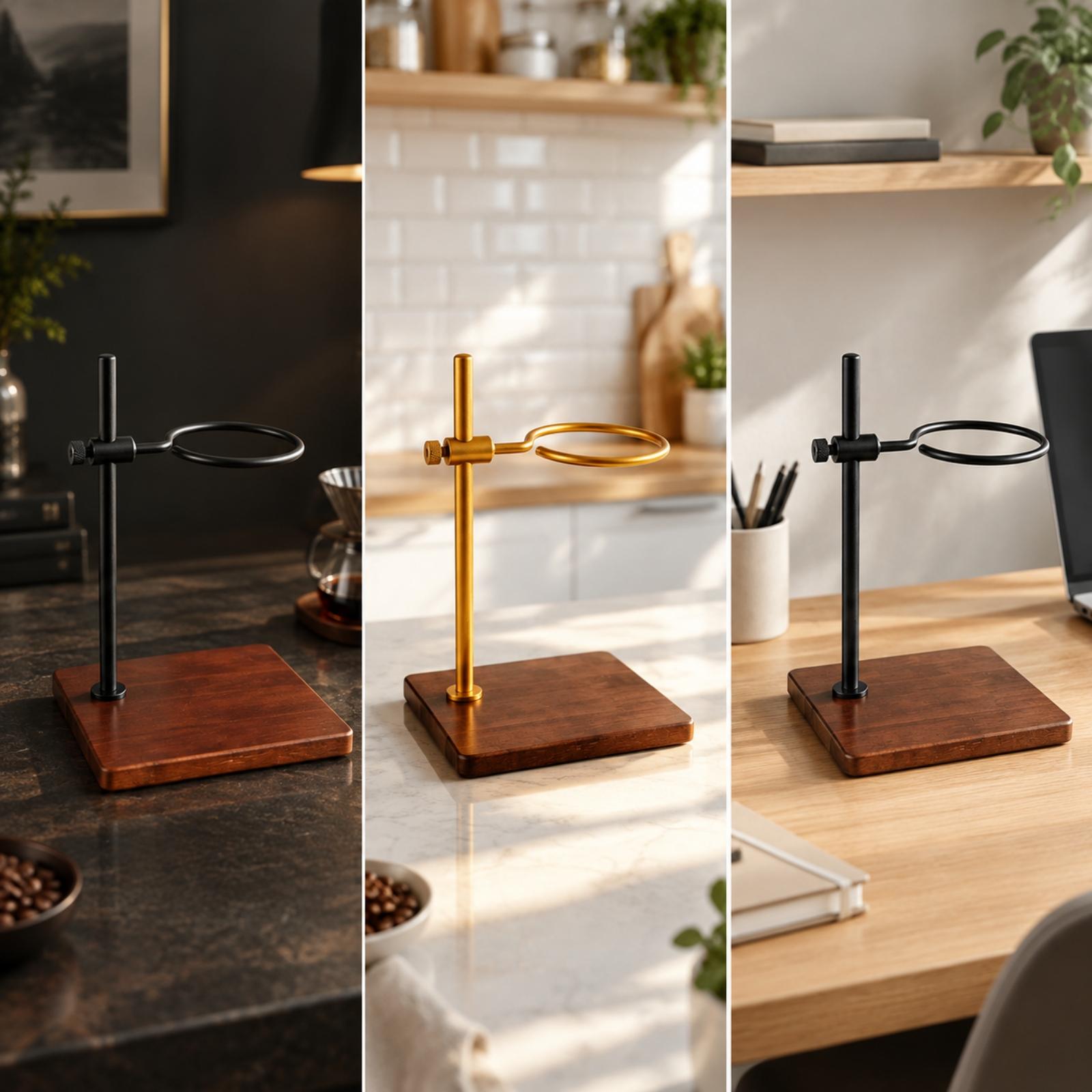 조절 가능한 나무 커피 드립 스탠드, V60 드리퍼 홀 - Coffee Equipment Pour Over 리뷰 및 가격