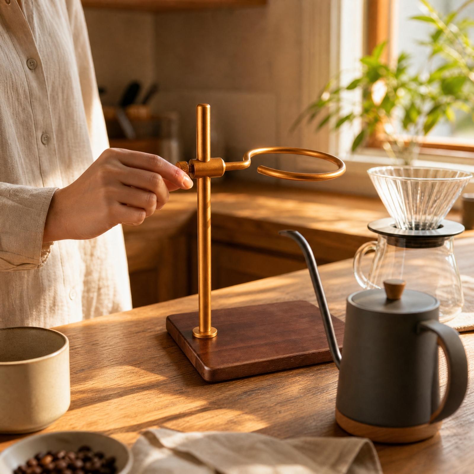 조절 가능한 나무 커피 드립 스탠드, V60 드리퍼 홀 - Coffee Equipment Pour Over 리뷰 및 가격