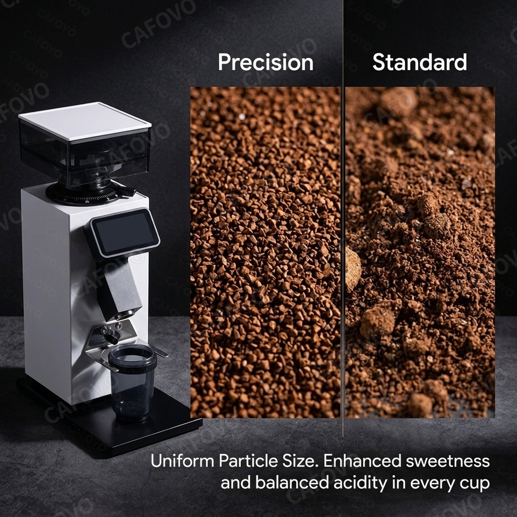 CAFOVO G964F, 시간 기반 분쇄량 조절 기능이 - Coffee Grinder Burr Flat 리뷰 및 가격